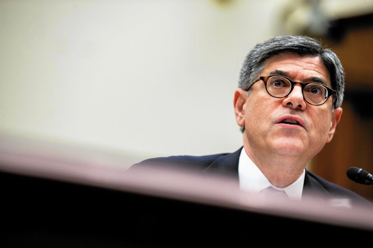 “It is a profound mistake to allow the Export-Import Bank to remain without lending capacity,” Treasury Secretary Jacob J. Lew said.