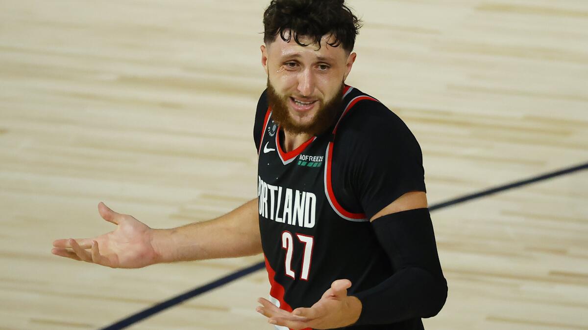 Jusuf Nurkic does Lillard wave to Nuggets after Game 7 win