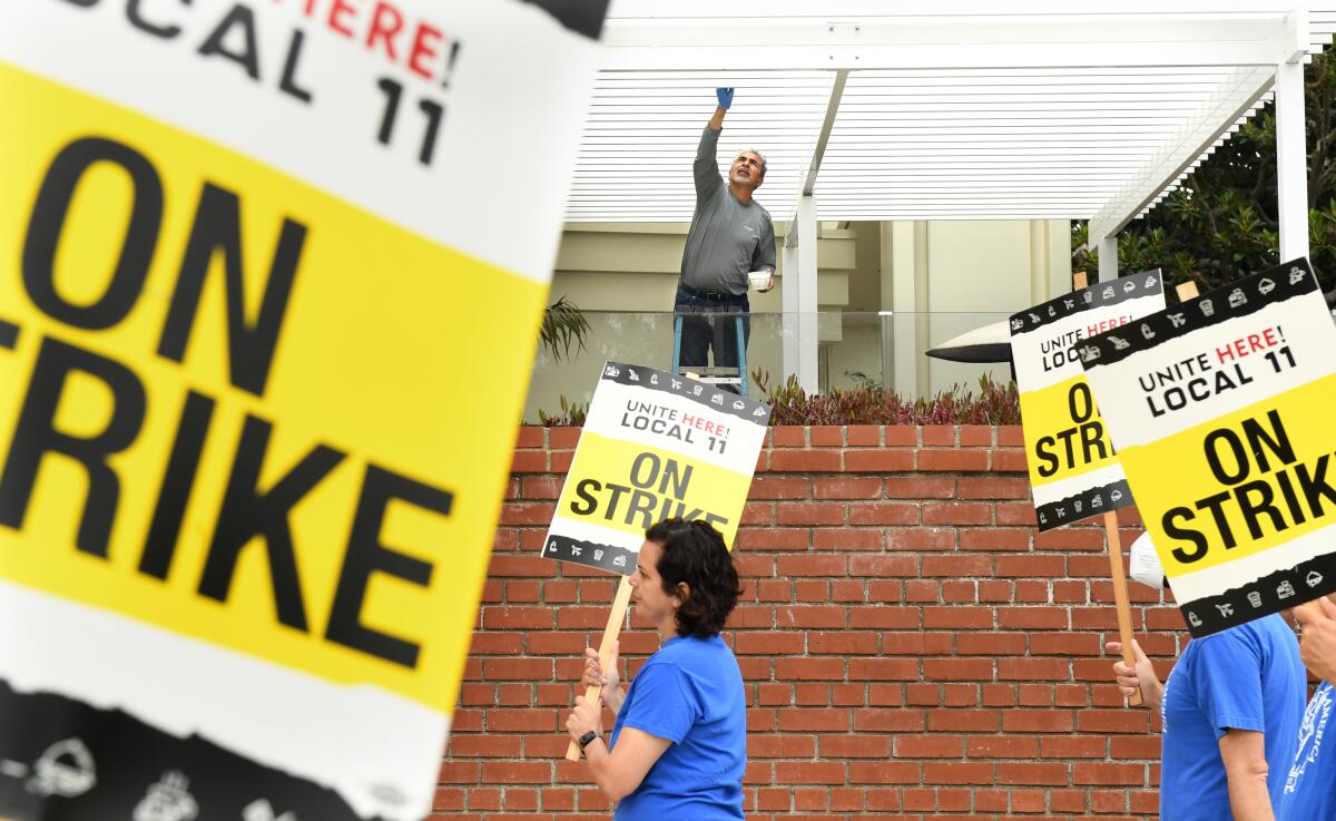 Southern California hotel workers ratify new contracts, ending strikes for some