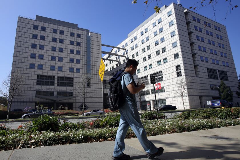 Seven patients at UCLA's Ronald Reagan Medical Center in Westwood have been infected with a drug-resistant bacteria and two died.