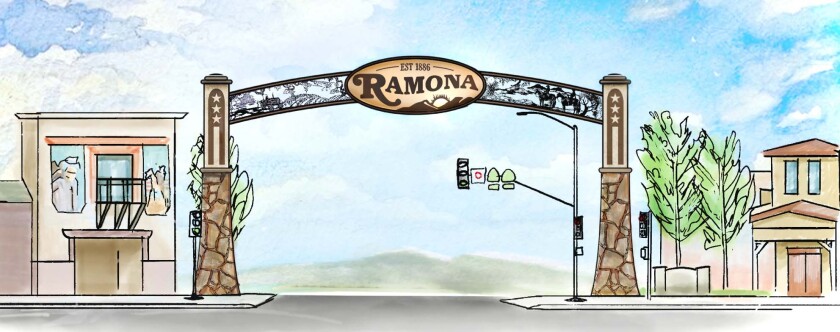 Archway Designed To Reflect Town S Identity Ramona Sentinel