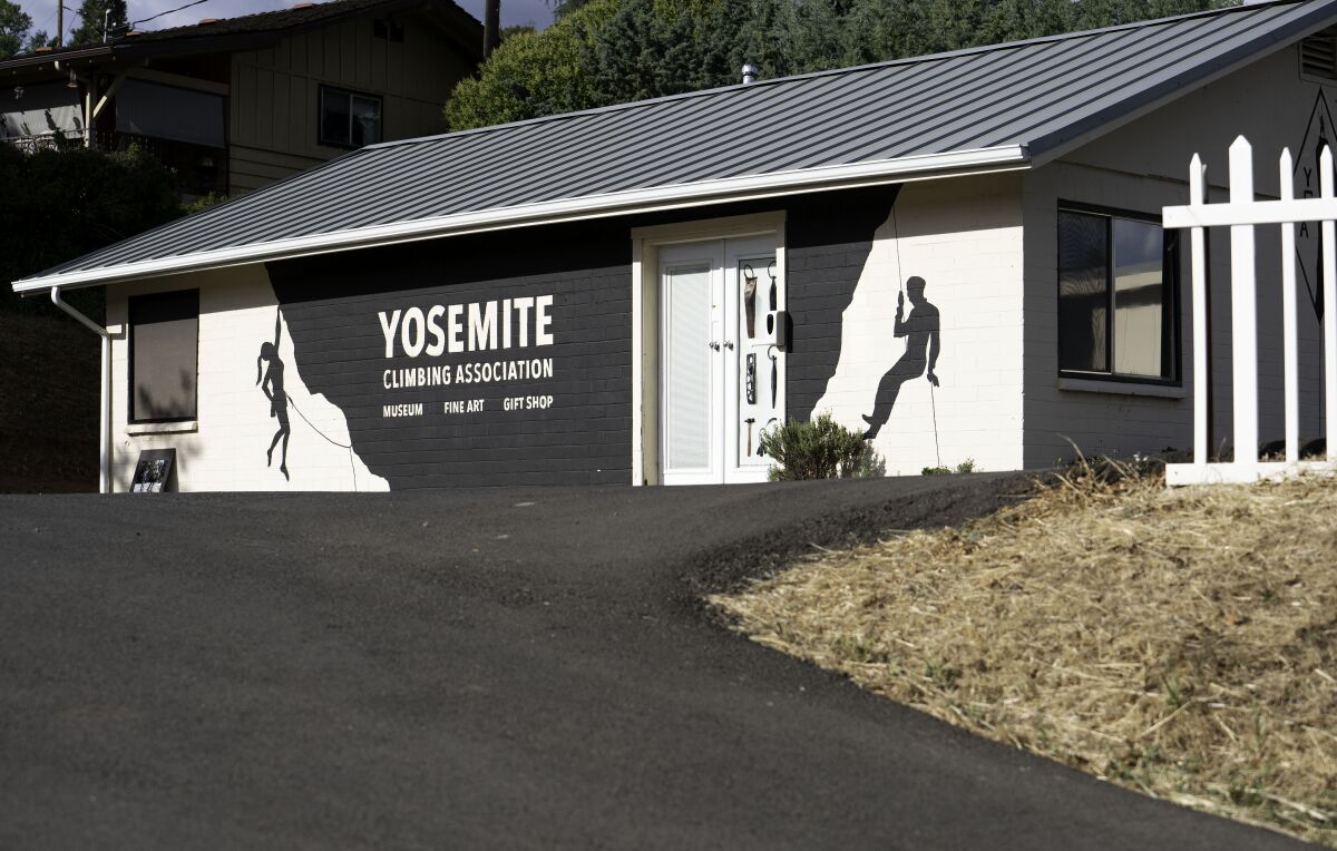 A photograph of a building that is the Yosemite Climbing Museum
