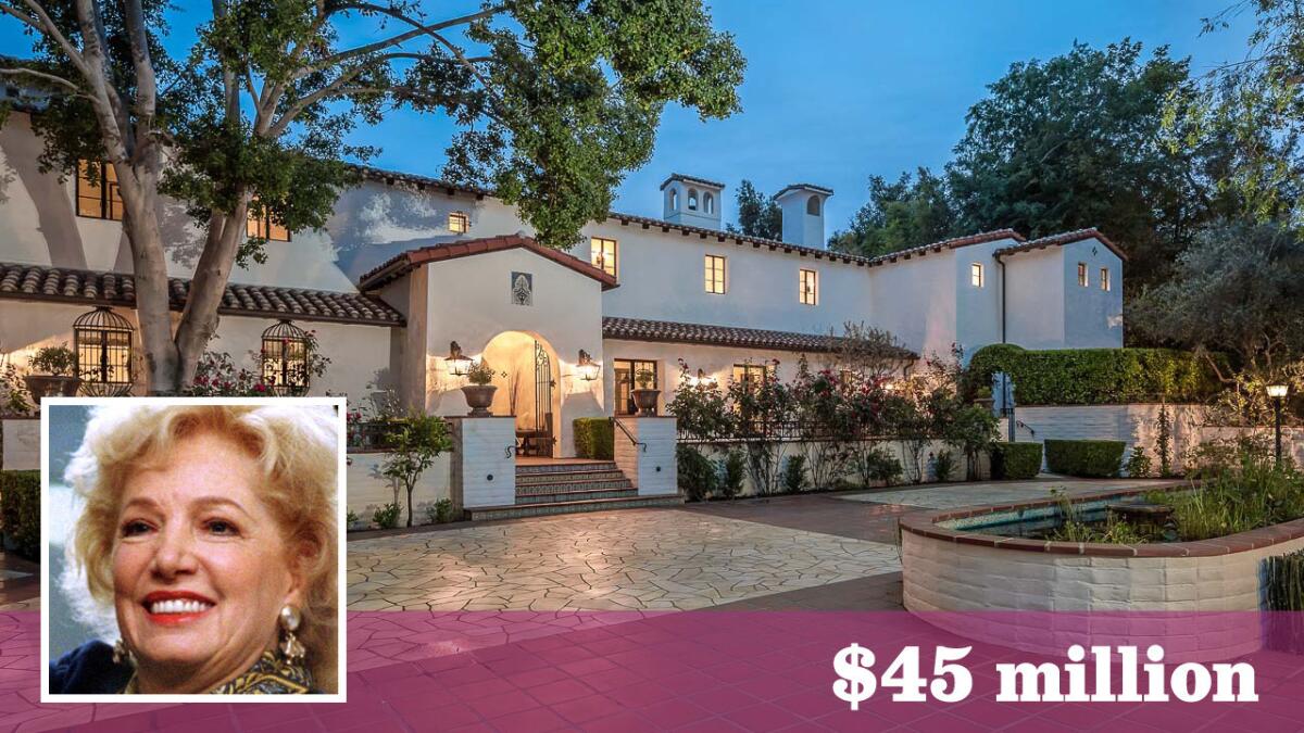 The onetime home of late St. Louis Rams majority owner Georgia Frontiere has come on the market in Bel-Air for $45 million.
