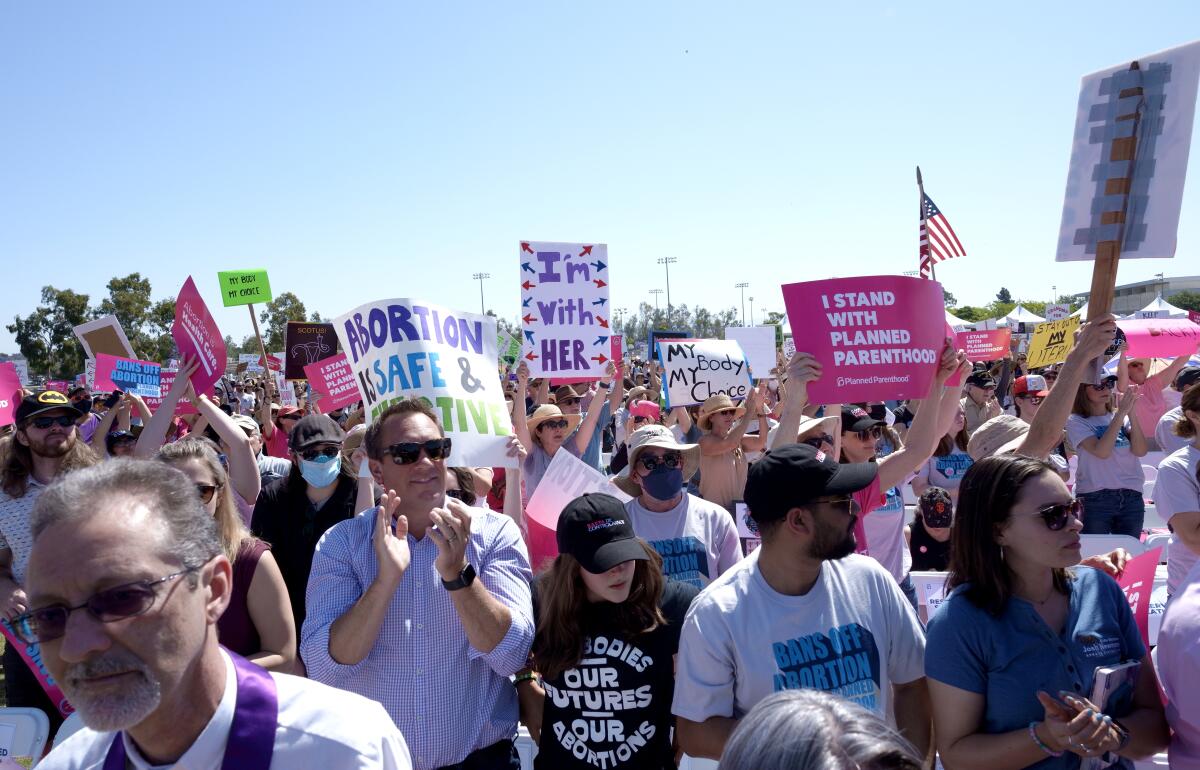 Planned Parenthood's national day of action "Bans Off Abortion" at Santa Ana's Centennial Regional Park Saturday, May 14.