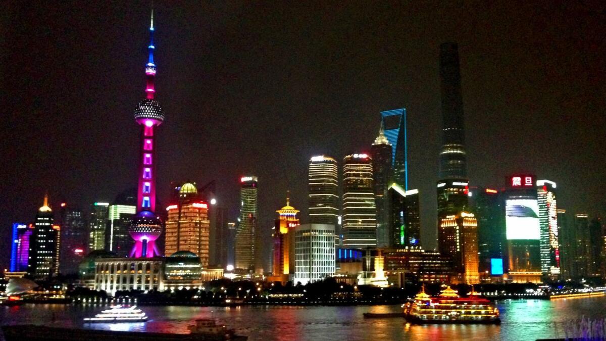You can fly round trip from LAX to Shanghai, home to the Pudong district on the eastern bank of the Huangpu River, for $472 on United.
