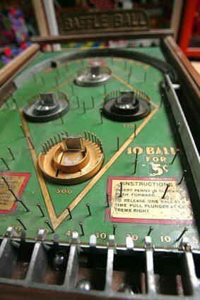 The first pinball machine