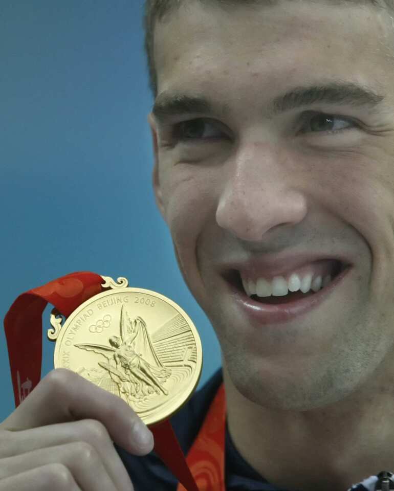 Swimmer Michael Phelps is the top Olympic medalist with 19 medals, a staggering 15 of them gold.