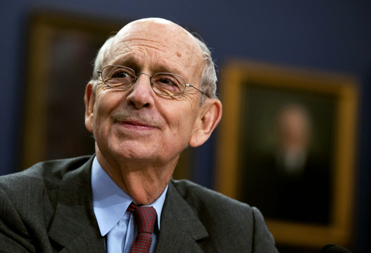Supreme Court Associate Justice Stephen G. Breyer in 2015