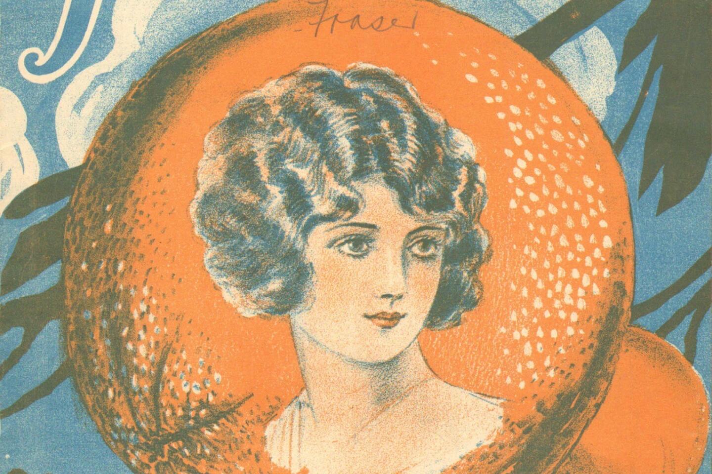 The cover for the 1923 sheet music "Home in Pasadena," written by Grant Clarke and Edgar Leslie and composed by Harry Warren. The sheet music is part of the 2013 book, "Songs in the Key of Los Angeles: Sheet Music From the Collection of the Los Angeles Public Library."