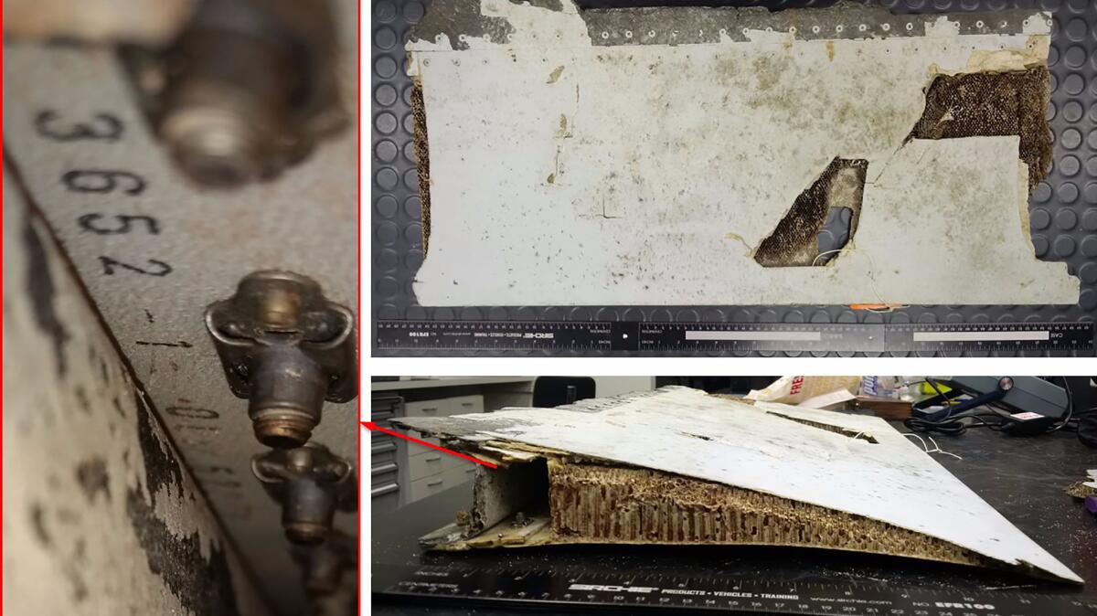 A part number found on the piece of aircraft wing linked it to the missing Boeing 777, the Australian Transport Safety Bureau said in a report.