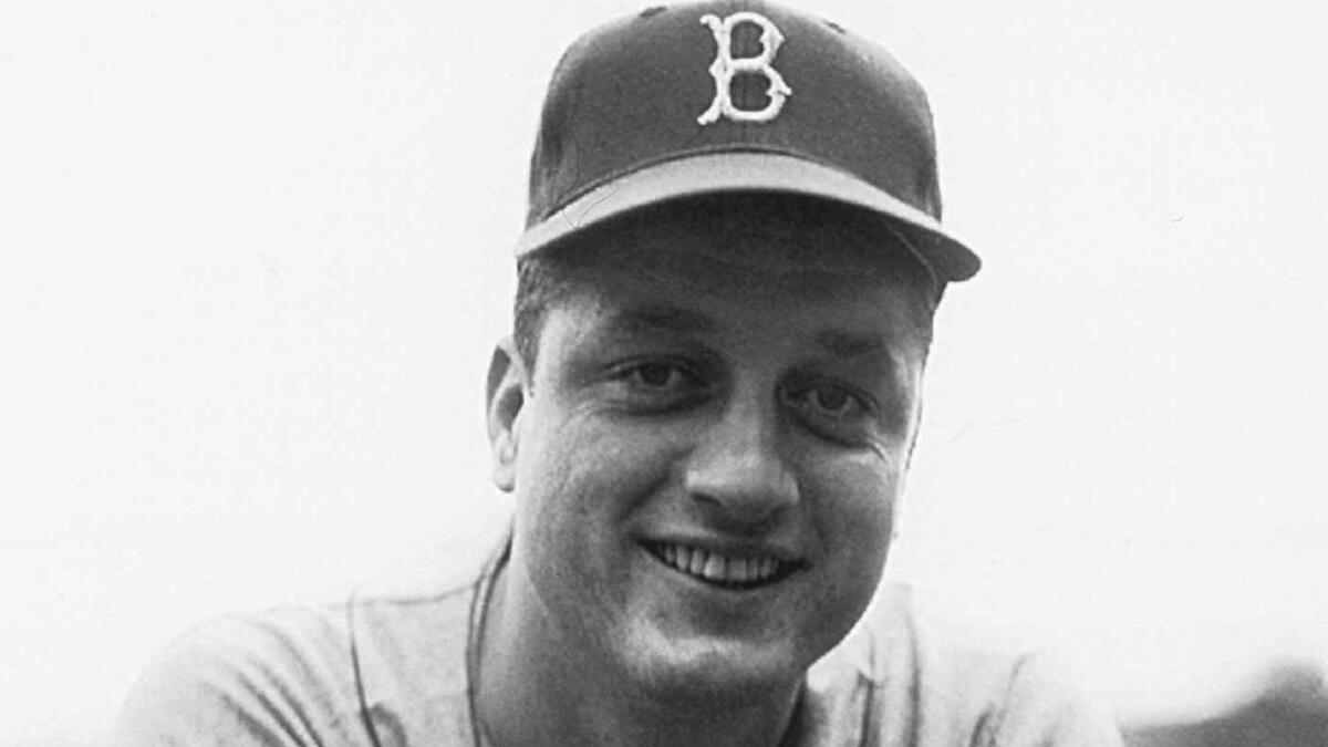 Tom Lasorda with the Brooklyn Dodgers in 1954.