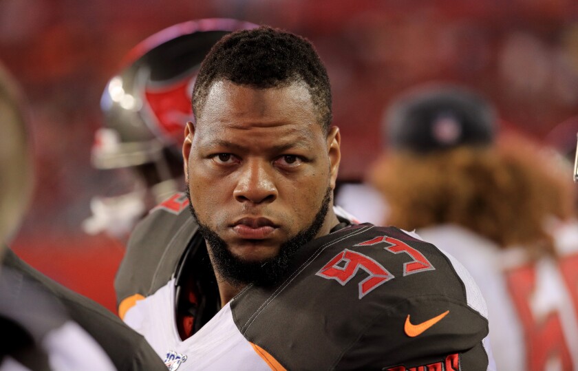Tampa Bay Buccaneers defensive tackle Ndamukong Suh