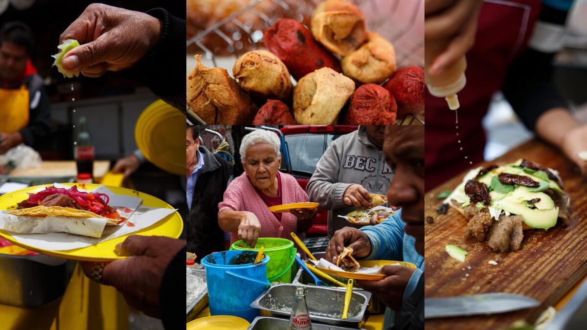 Mexico City has food vendors in just about every corner. (Marcus Yam / Los Angeles Times)
