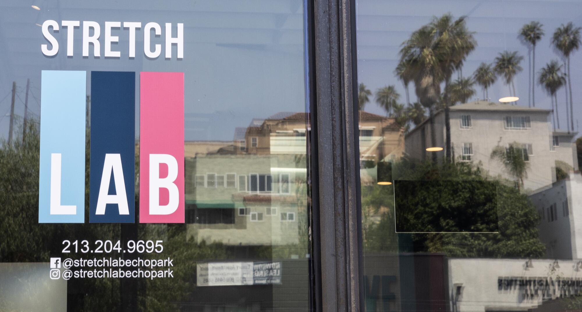 What is a 'flexologist' — and do you need to see one? 5 The StretchLab sign on its front door.