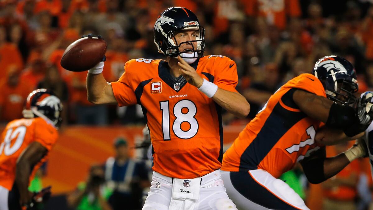 Peyton Manning, Broncos fend off Colts in 31-24 victory - Los Angeles Times