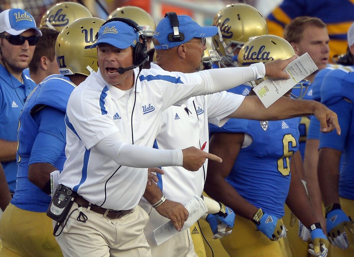UCLA Coach Jim Mora knows freshmen will get playing time for the Bruins, but he still isn't sure how much of an impact they'll have on the team.
