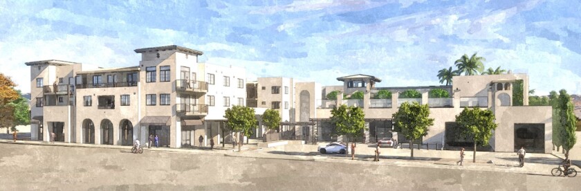 An artist rendering of The Outpost development in Poway.