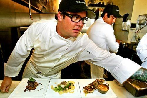 Jason Tuley, co-owner of Square One in Santa Barbara, has a knack for making the most of local ingredients, including farmed abalone.