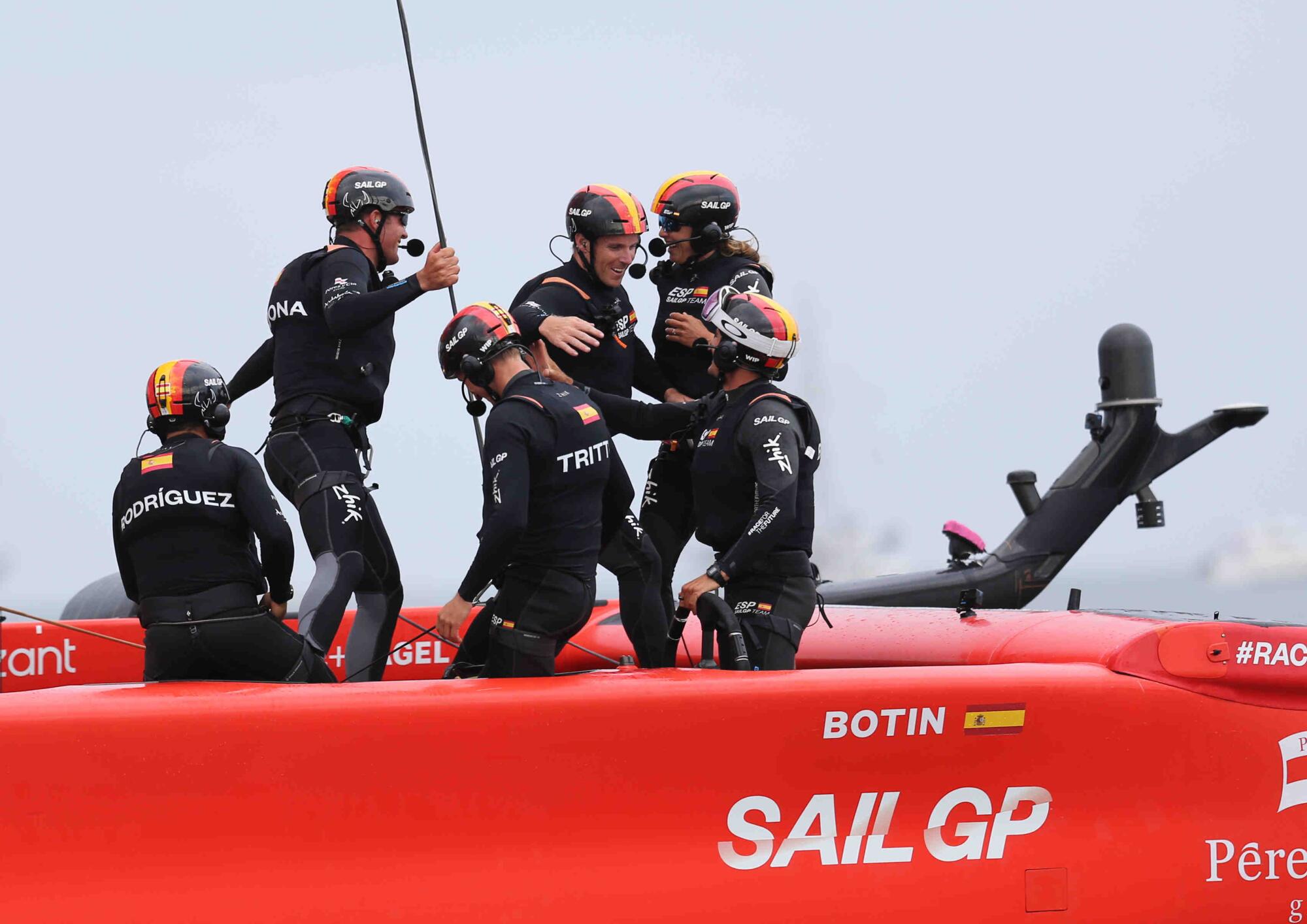 The Spanish team won the Oracle Los Angeles Sail Grand Prix at the Port of Los Angeles on Sunday