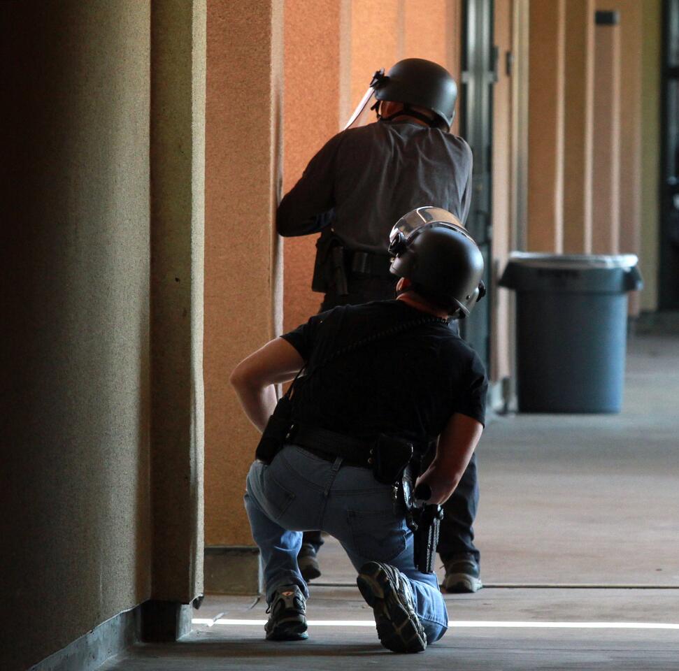 Photo Gallery: Burbank Police and Fire run gunman scenarios at Burbank High School