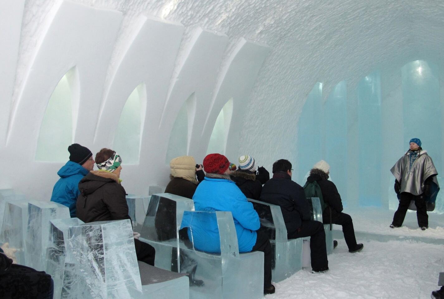 Icehotel chapel