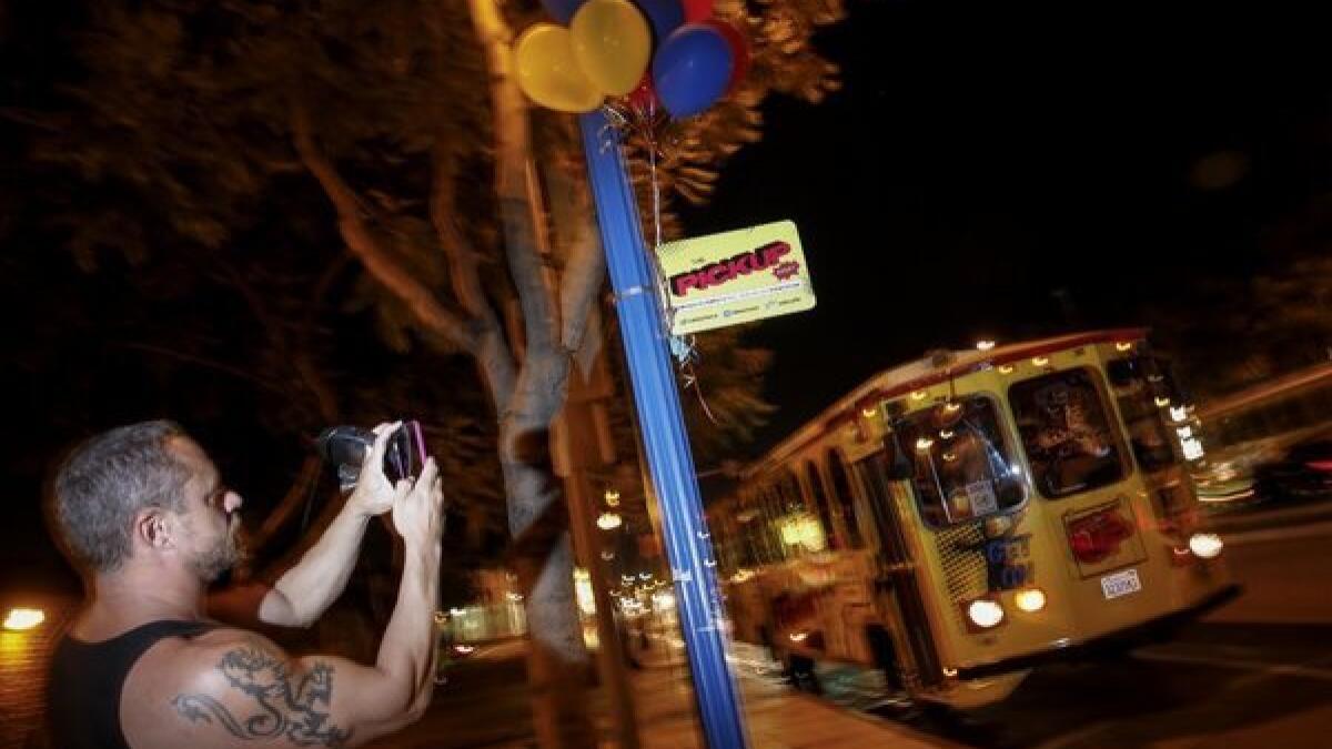 West Hollywood's new PickUp trolley connects bars, clubs, restaurants - Los  Angeles Times