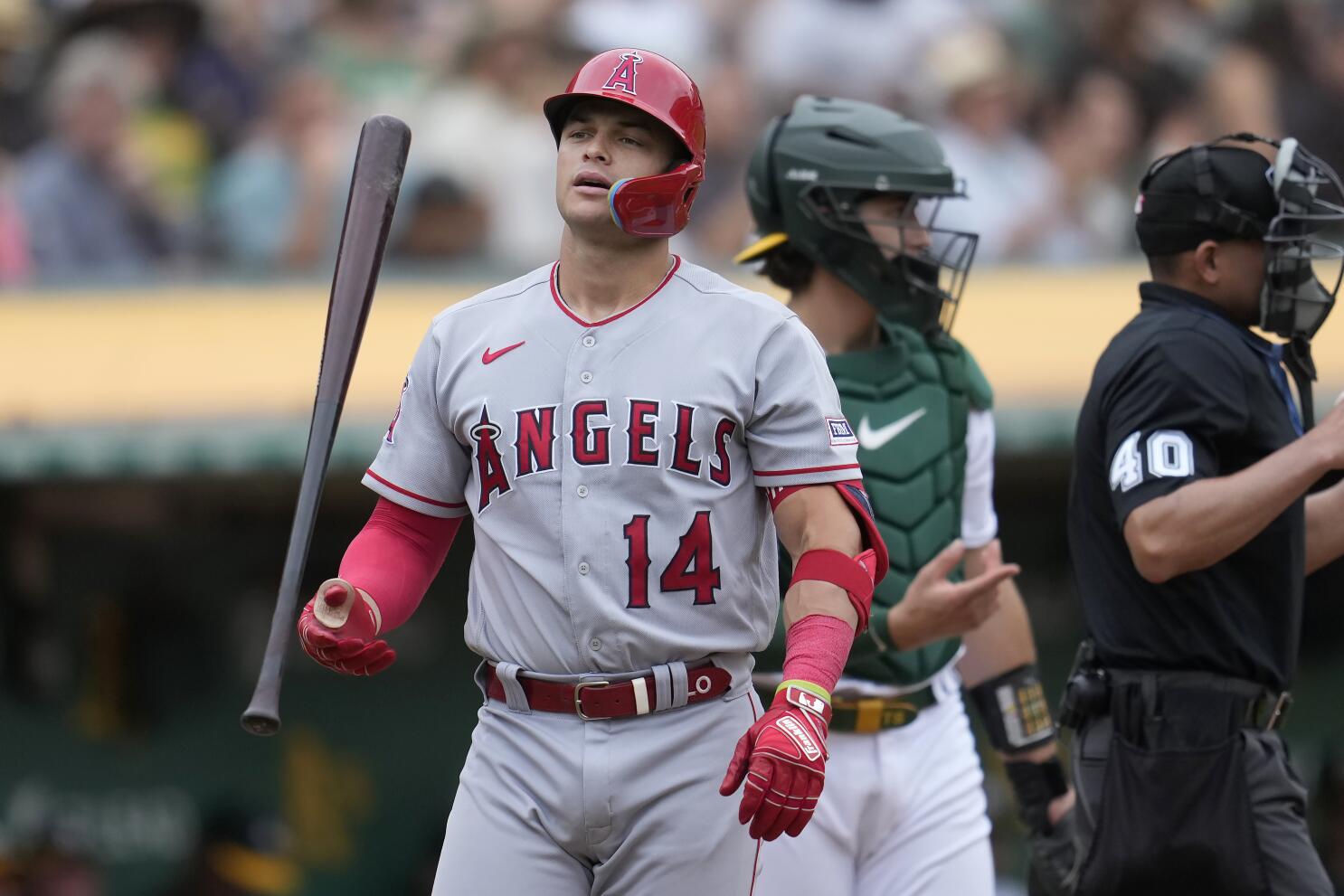 Angels' late rally falls short in loss to Athletics - Los Angeles