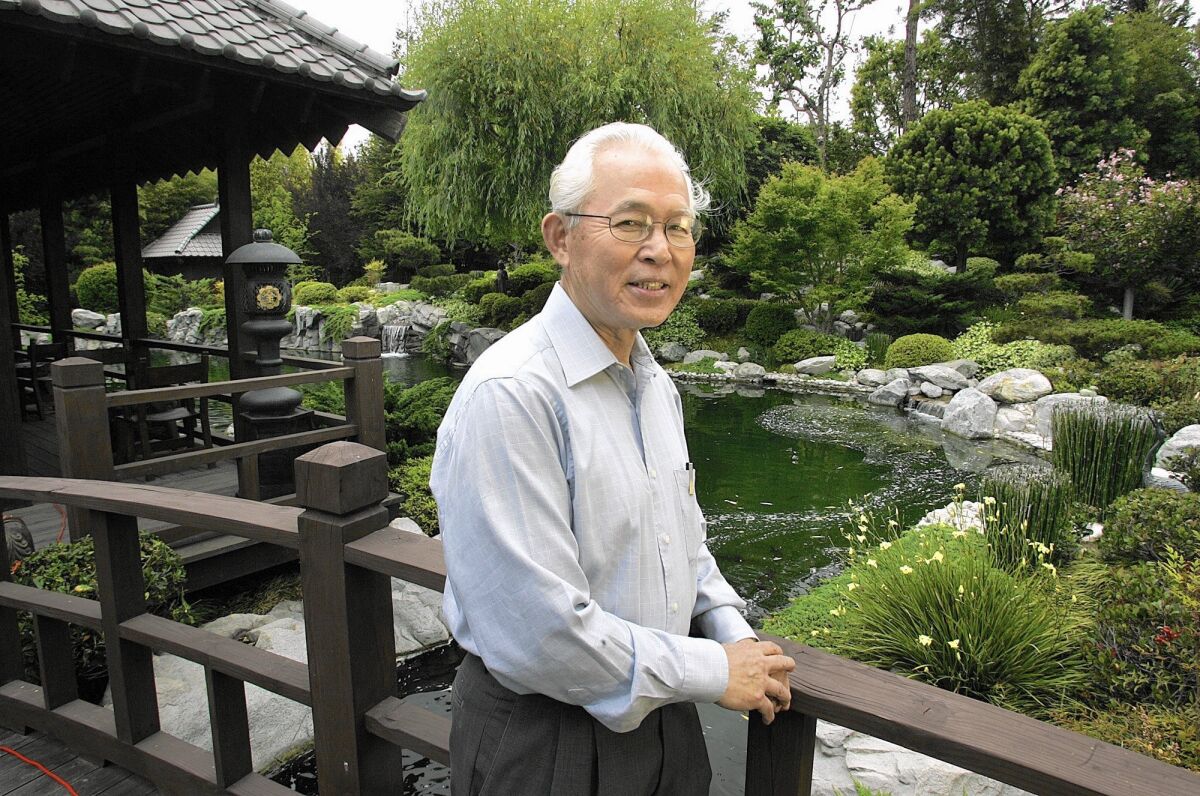 Landscape architect Takeo Uesugi adapted the elements of a Japanese garden to the climate and lifestyle of Southern California.