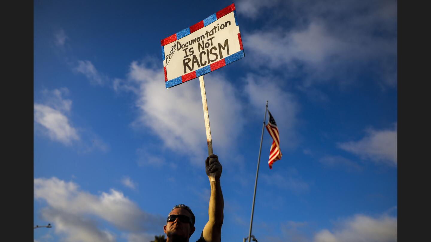 Tense rally in Laguna Beach