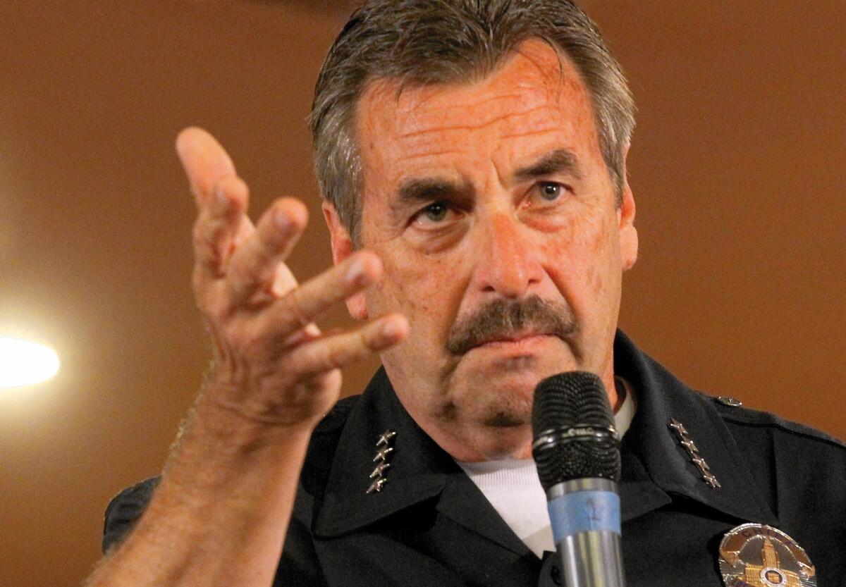 The decision on firing the detective was seen as a major test for LAPD Chief Charlie Beck.