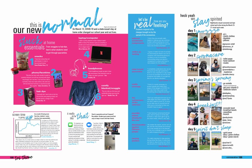 A High School S Last Grasp At Normal The Yearbook The San Diego Union Tribune