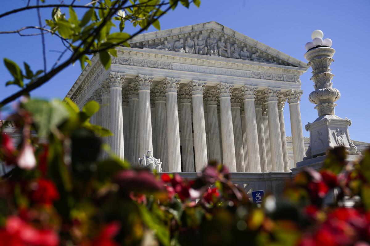 The Supreme Court building in Washington.