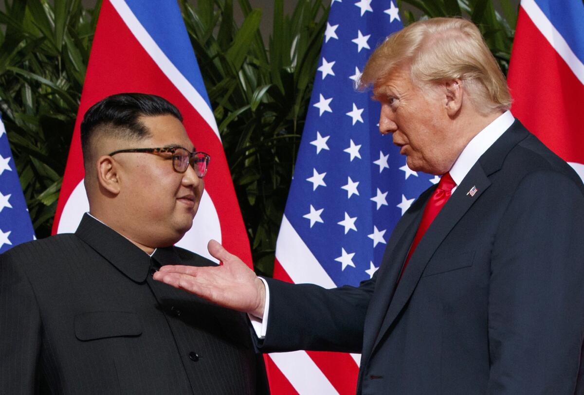 Donald Trump and Kim Jong Un