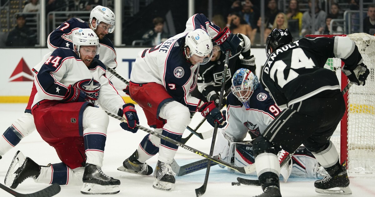 Los Kings vencieron a los Blue Jackets 2-1 para aumentar sus posibilidades de playoffs