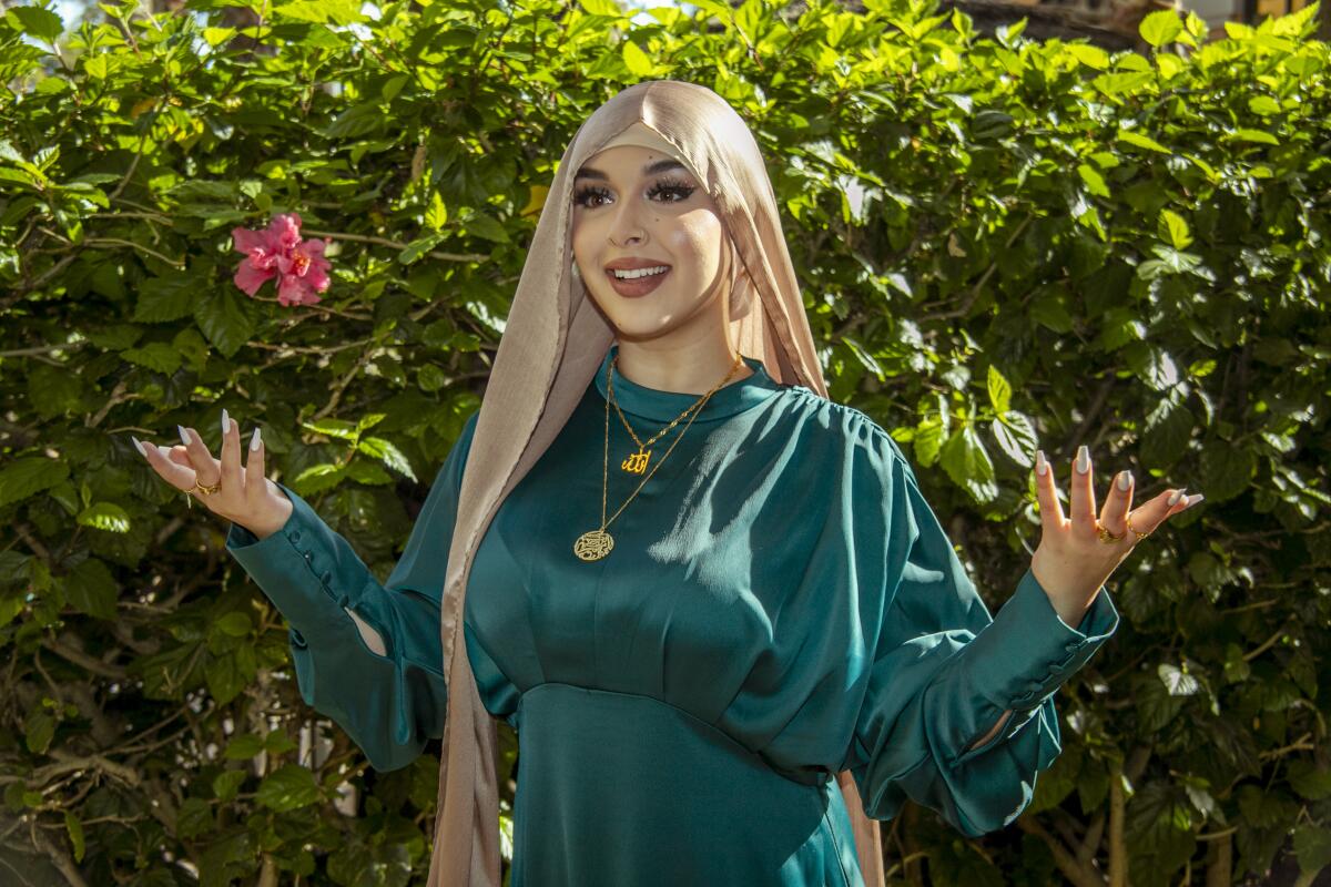 Rahan Alemi says she has embraced the hijab lifestyle and is proud to wear the head covering.