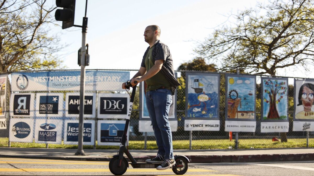 Scooter rental companies such as Bird will need to pay higher permitting fees if the city of Santa Monica approves a new pilot program.