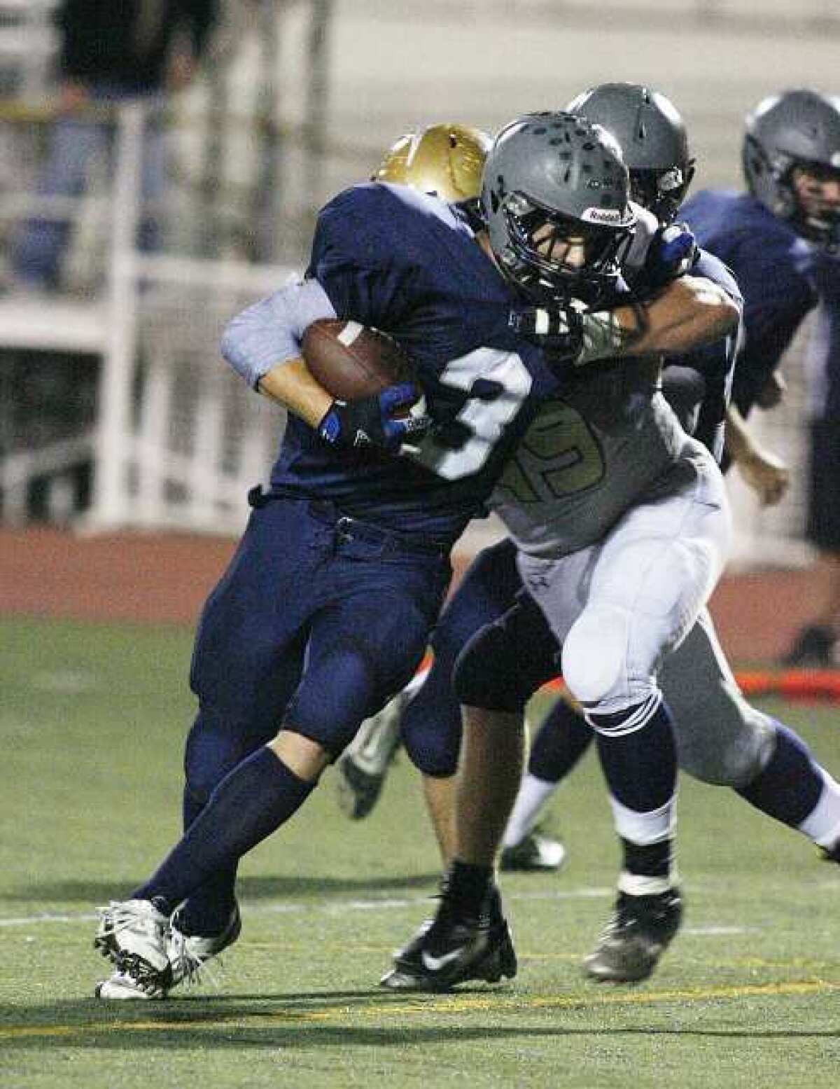 Flintridge Prep's running back Stefan Smith rushed for 121 yards and two touchdowns and made two interceptions on defense.