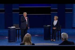 Trump suffering the sniffles again during the debate