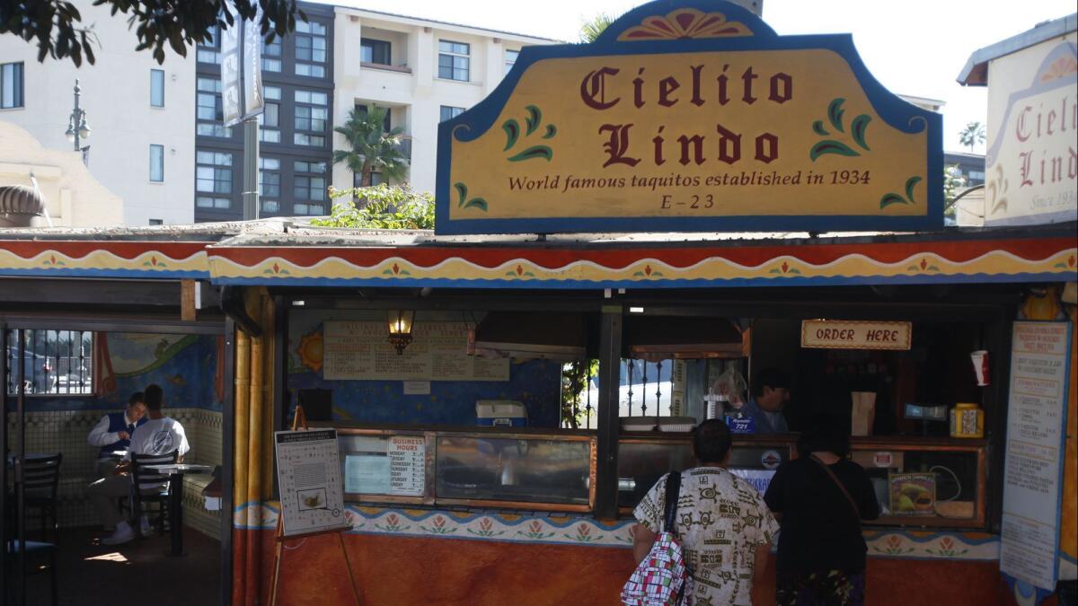 Cielito Lindo is a restaurant on Olvera Street dating back to 1934.