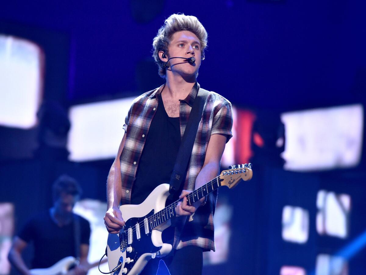 Niall Horan of One Direction performs during the 2014 iHeartRadio Music Festival.