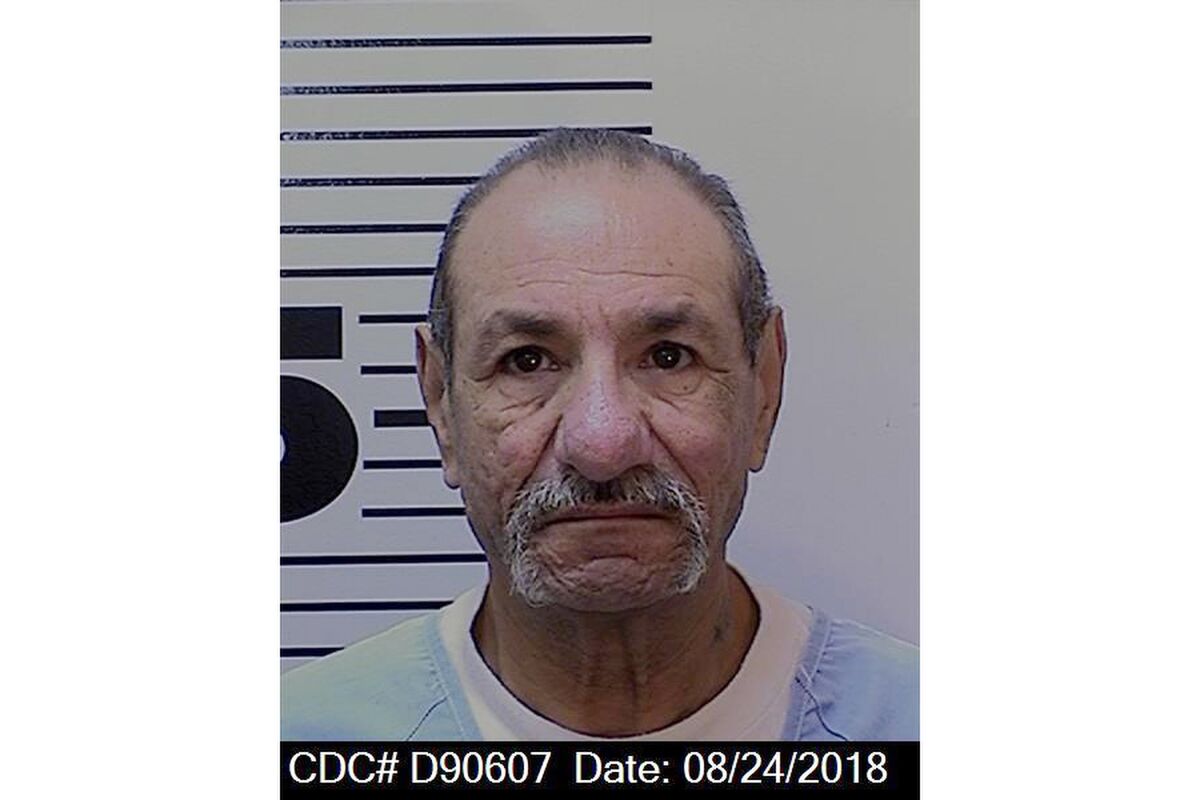 This Aug. 24, 2018 photo released by California Department of Corrections and Rehabilitation, CDCR, shows inmate Richard Gonzales Samayoa who had been on California's death row since 1988 for the beating to death a woman and her 2-year-old daughter during a burglary. Officials said Samayoa died early Wednesday, Dec.7, 2022, of natural causes. (California Department of Corrections and Rehabilitation via AP)