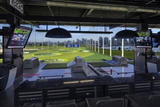 A rendering of the Topgolf facility proposed for East Harbor Island 