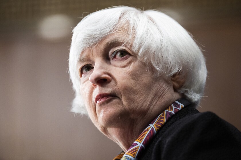 ARCHIVO - La secretaria del Tesoro de Estados Unidos, Janet Yellen, 