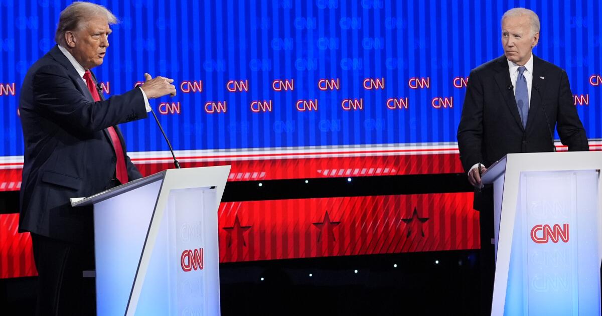 Column: Biden bumbles, Trump lies and we all lose Column: Biden bumbles, Trump lies and we all lose