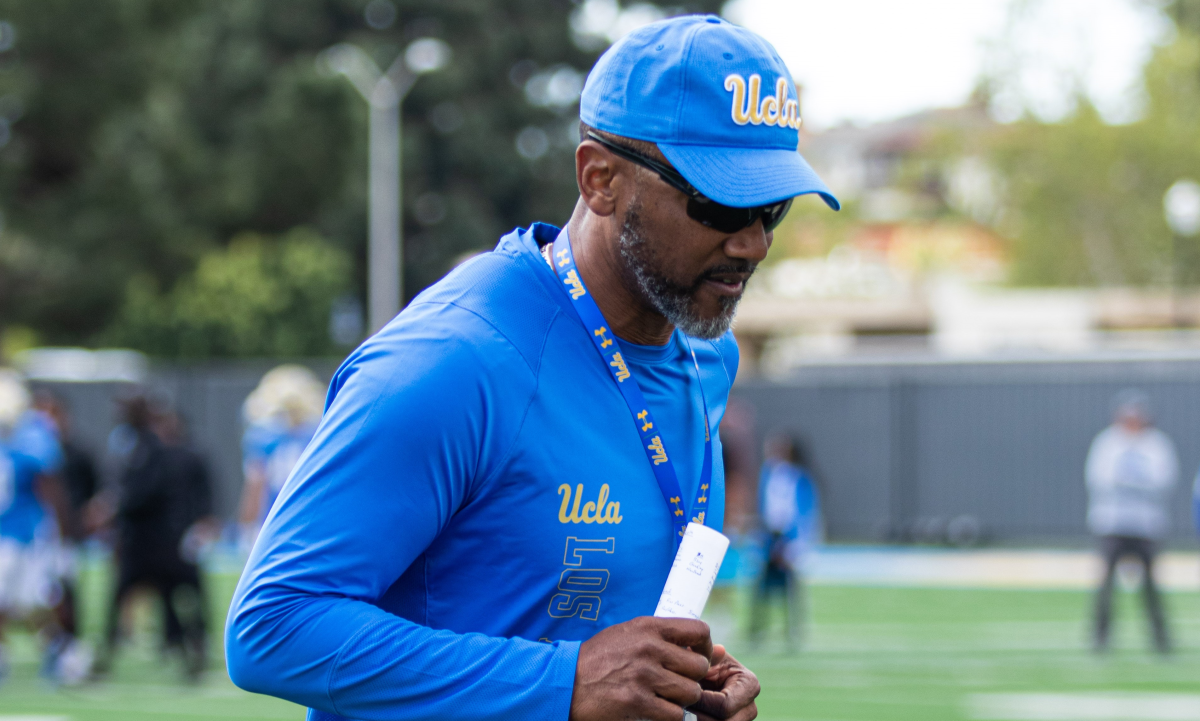 UCLA's Brian Norwood, shown in March, was co-defensive coordinator during previous stops at Navy, Kansas State and Tulsa.