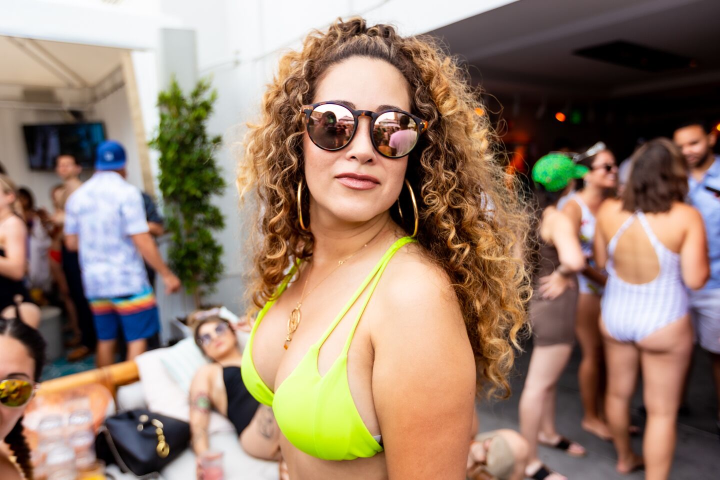 DJ Sam Blacky showed her hometown some love during a set at The Pool House on Sunday, Sept. 1, 2019.