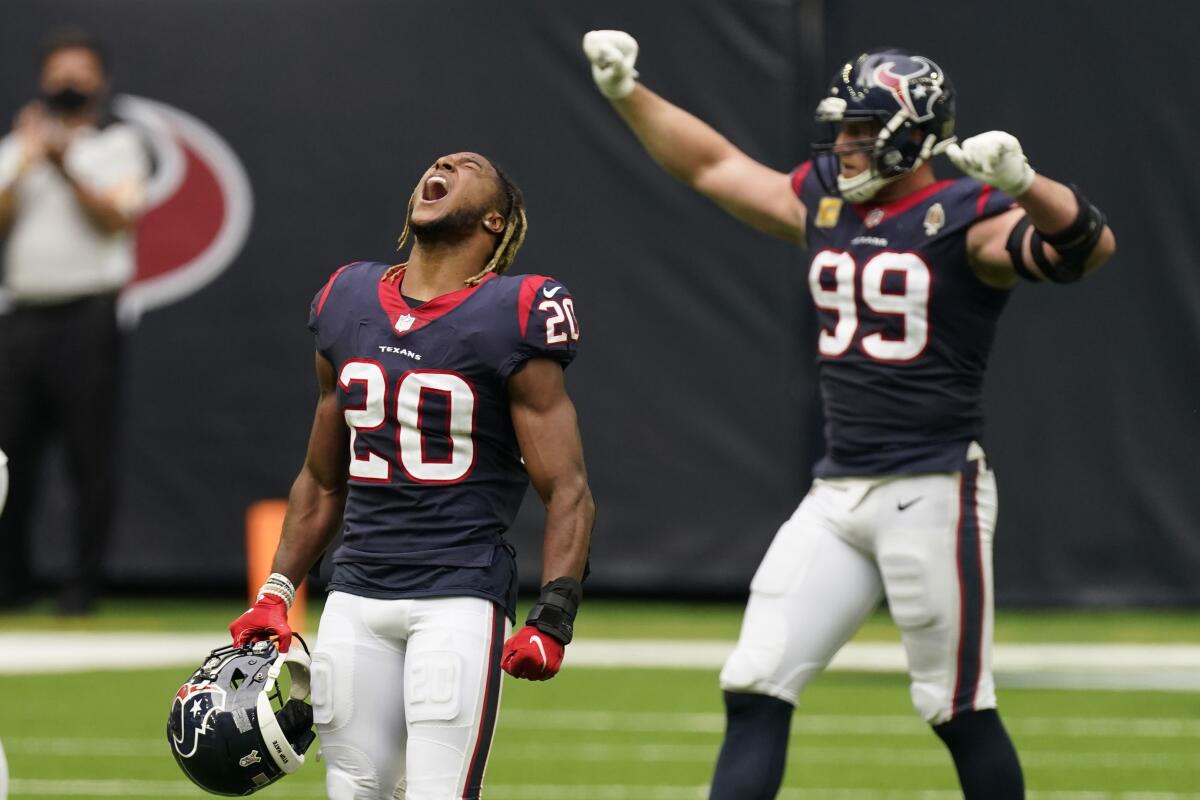 Texans look to build on momentum after big win over Patriots - The San  Diego Union-Tribune