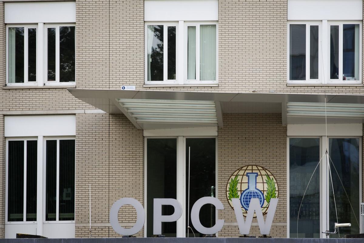 Headquarters of the Organization for the Prohibition of Chemical Weapons in the Hague.