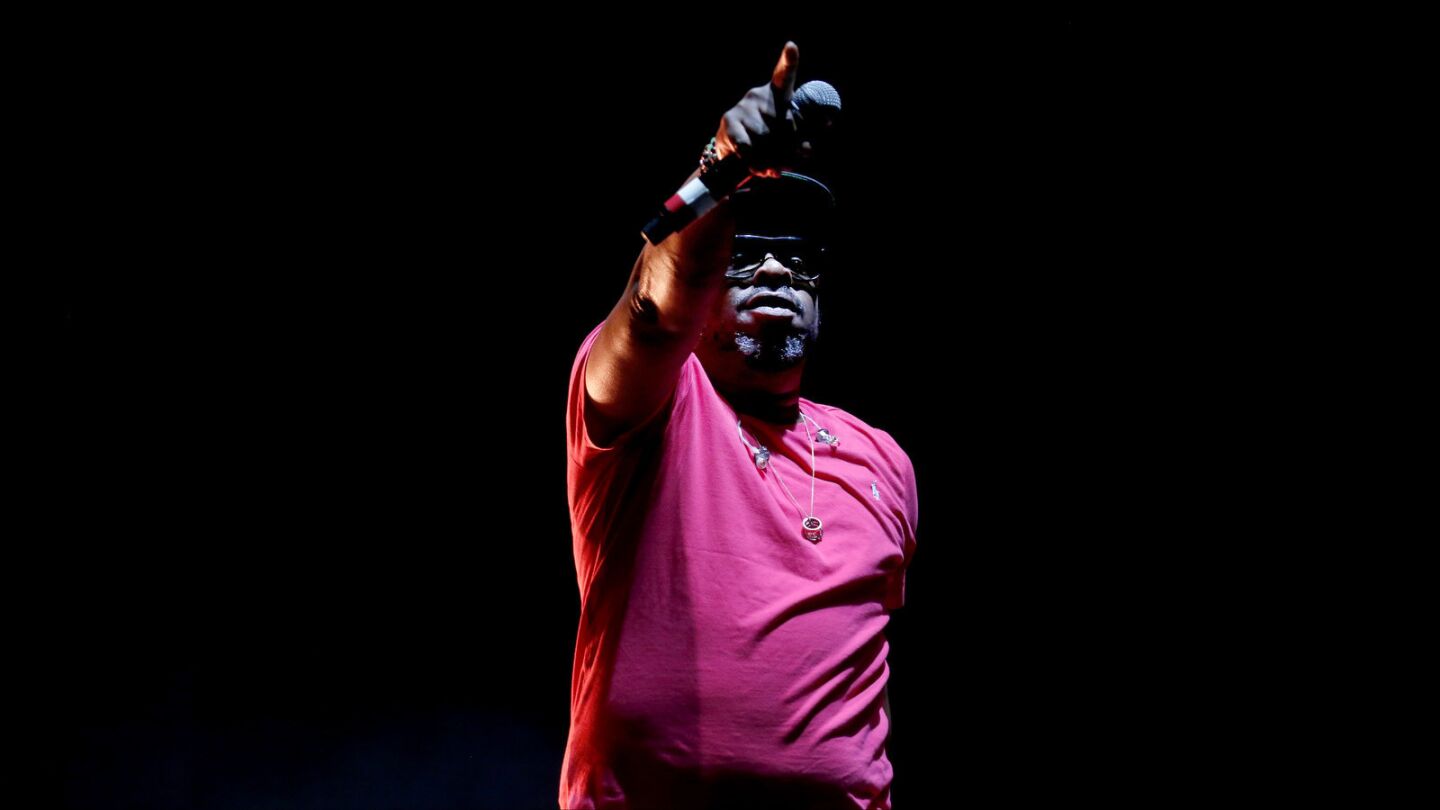 Jarobi White of A Tribe Called Quest performs at the FYF Fest in Exposition Park in Los Angeles.