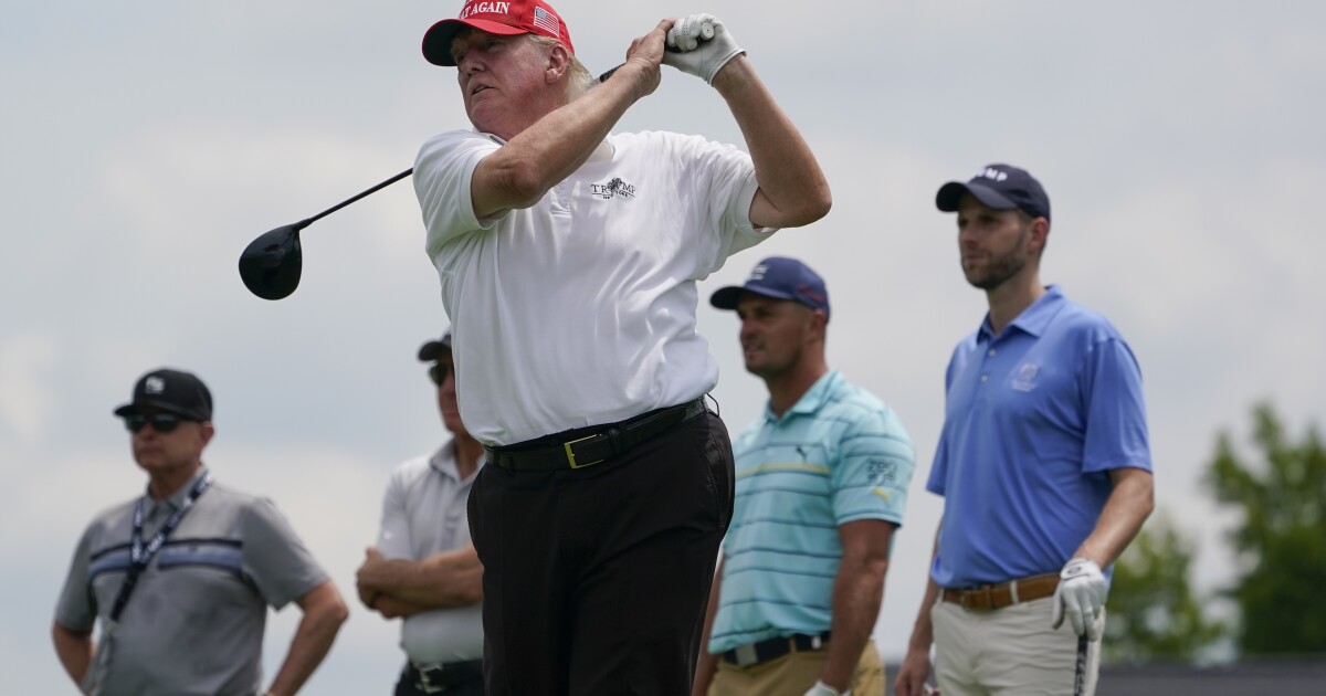 ‘What they’re doing for golf is so great’: Trump praises Saudi-backed LIV Golf
